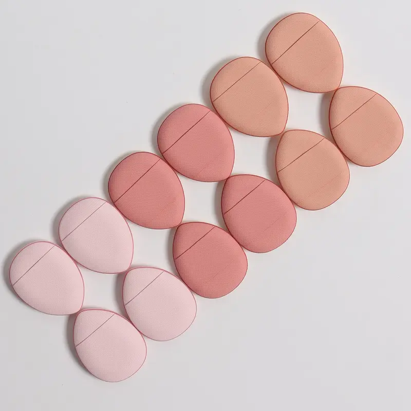 Multi-color Mini Makeup Sponge (12pcs/set), Soft Makeup Puff, Beauty Makeup Tool for Liquid Foundation, Loose Powder, Concealer, Makeup Tool for Blending & Facial Detailing, Cosmetic Product 5