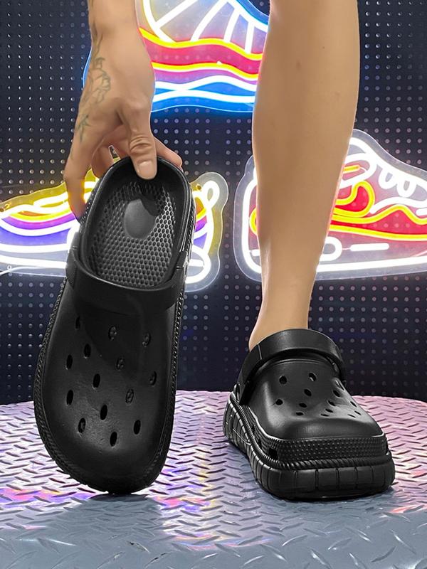 Women's Sporty Plain Color Hollow Out Design Clogs, Casual Comfortable Breathable Clogs, Fashionable Shoes for Indoor & Outdoor Wear 8