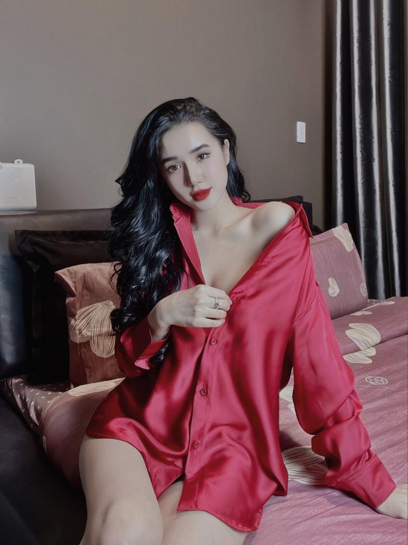 Product Introduction of Áo sơ mi ngủ lụa satin kèm quần đùi từ 40-65kg tuỳ chiều cao 3