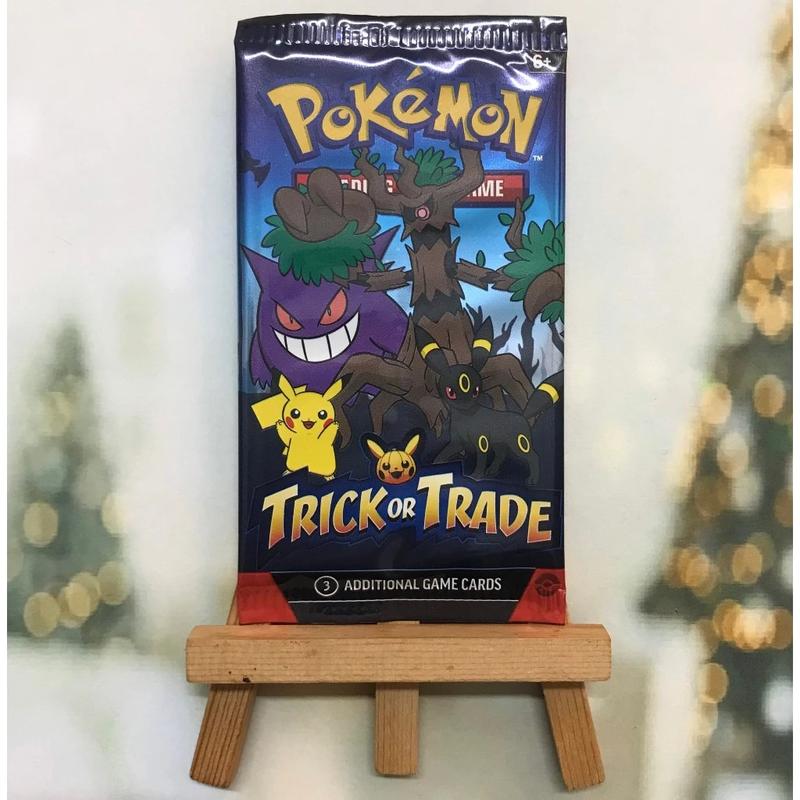 01 Gói bài Trick or Trade 2024 BOOster Pack chính hãng - Túi thẻ lẻ Pokemon Halloween TCG Bộ Bài Thẻ Bài Cards 1