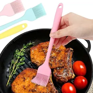 Kuas Oles Silicon Brush Mentega Saos Kuas Oles Bumbu Roti Barbeque Food Grade Tahan Panas Kuas Serbaguna Silikon Kitchenware
