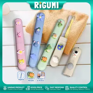 Tempat Sikat Gigi Mini Travel 3D Model Kapsul Case Organizer Toothbrush Eco Friendly Praktis