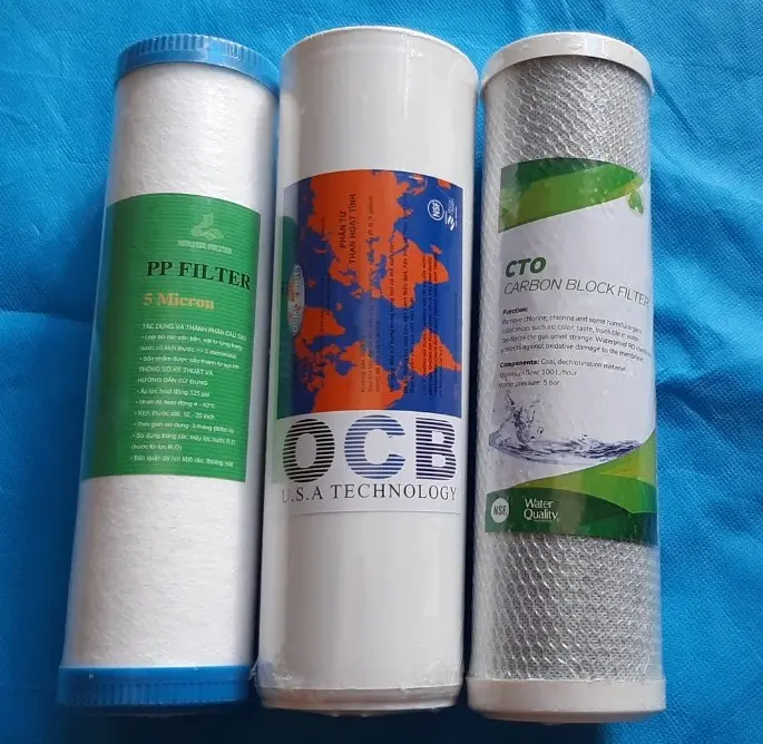 Bộ 3 lõi lọc nước dùng được cho tất cả máy lọc nước/ OEM 1