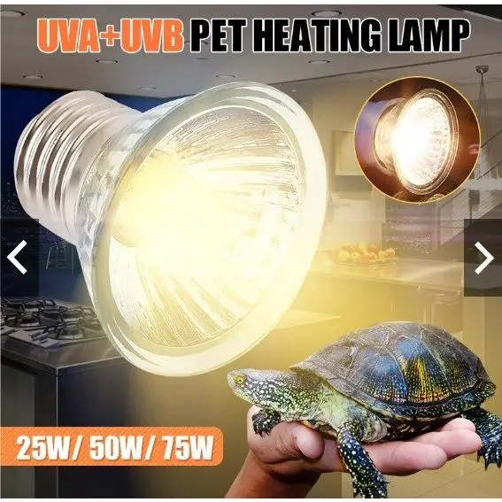 SUN GLO Halogen UVA UVB Lampu Pengganti Matahari Reptil Gecko BD Snake