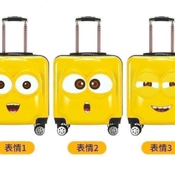 Vali MINION siêu hot, size 20ich, khoá mật mã an toàn cho bé - Cực cute 5