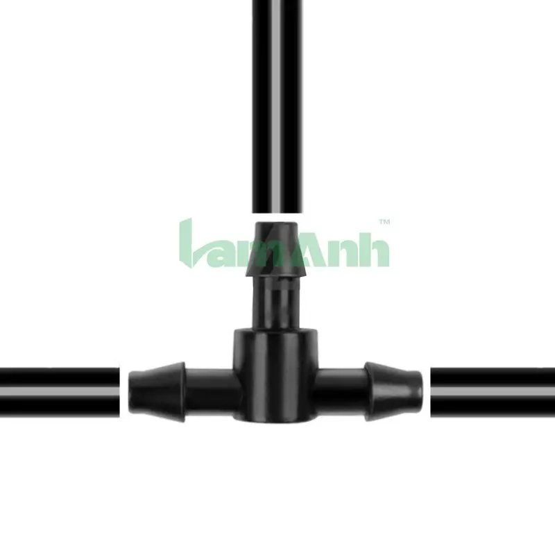 Combo 10 tê chia ống LDPE 6 - Phụ Kiện LDPE lắp đặt hệ thống tưới tự động, phun mưa, phun sương - Lam Anh 4
