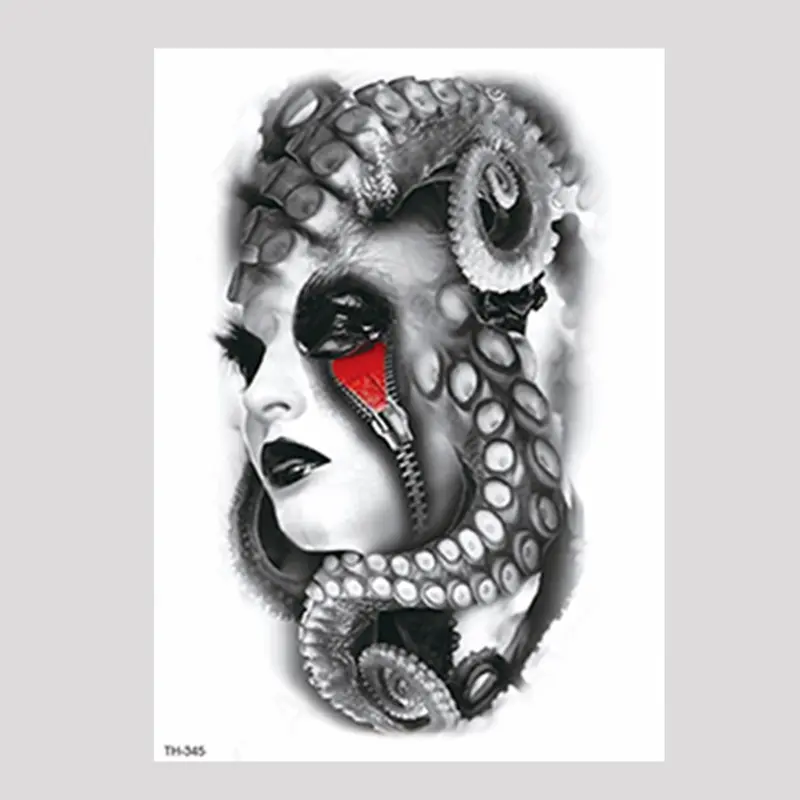Stiker Tatto Temporary Wanita Waterproof Ukuran 21x15cm TH-12 5