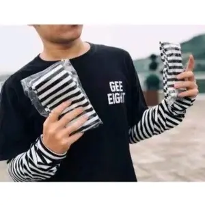 manset salur hijab tangan / manset salur karet / manset salur lengan panjang