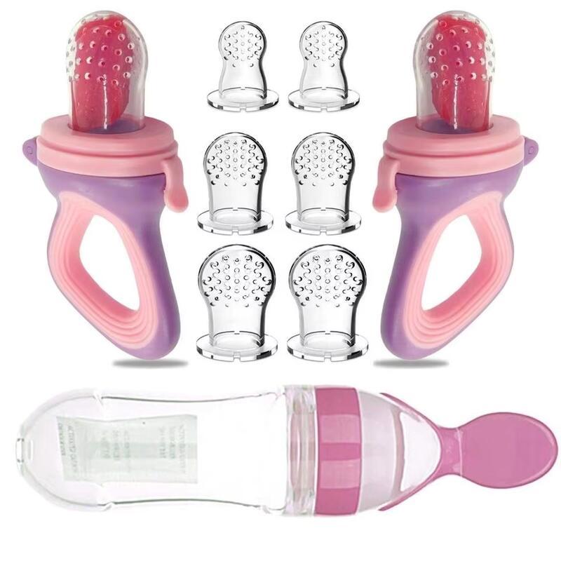 Squeezing Feeding Bottle Cup Silicone Newborn Baby Pacifier Training ...