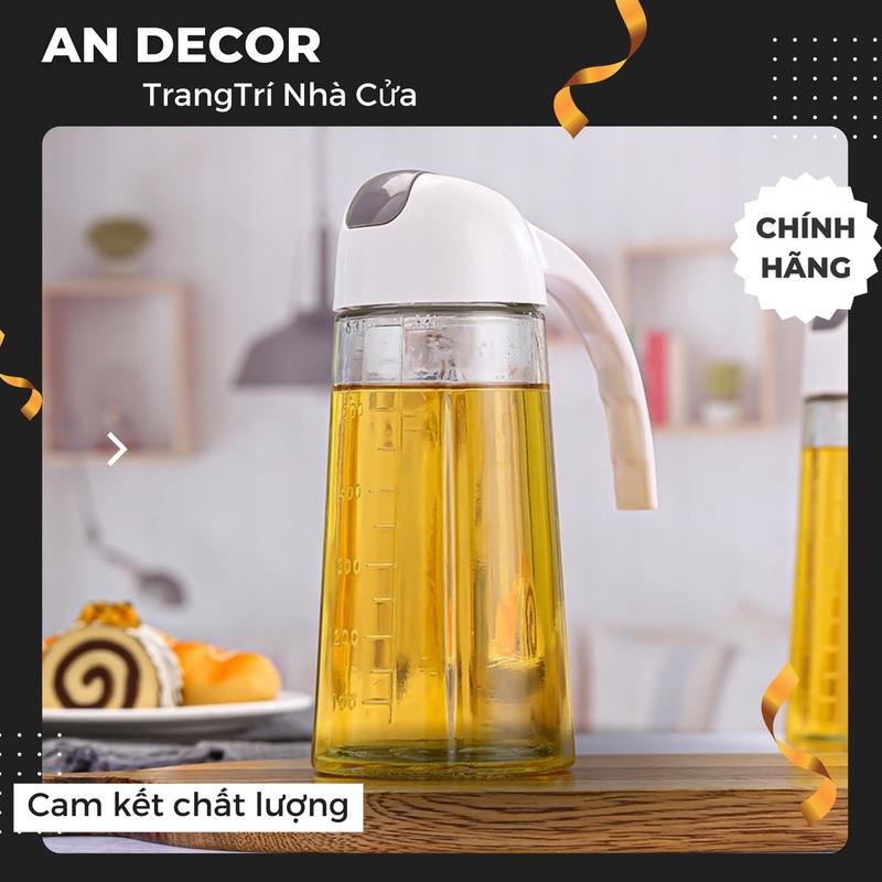Product Introduction of Bình thuỷ tinh đựng dầu ăn, nước mắm, xì dầu, mật ong 630ML tự động mở nắp khi rót MNB 1