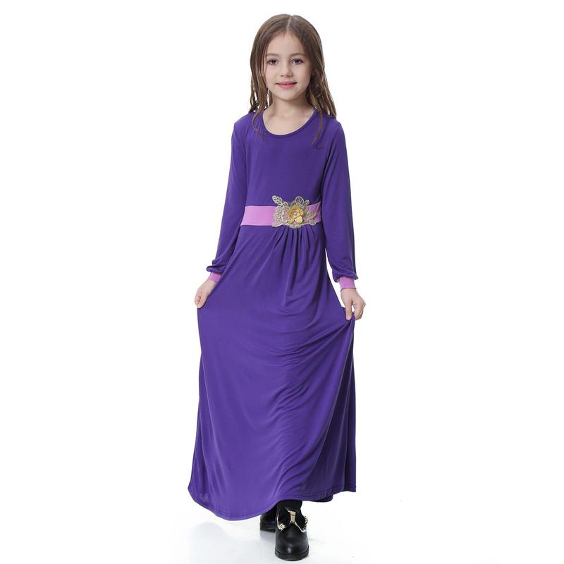 Product Introduction of 4-16 years old Muslim Girl Skirt Set Muslim Girl Long Dress Set Muslim Girl Clothing Girl Batman Skirt Set Children's Clothing South East Asia Girl Long Dress Dress 16