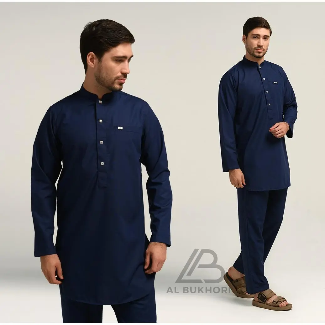 Al Bukhori - Koko Jubah Muslim Kurta Set Pakistan Pria Dewasa Lengan Panjang - Kurta Othman