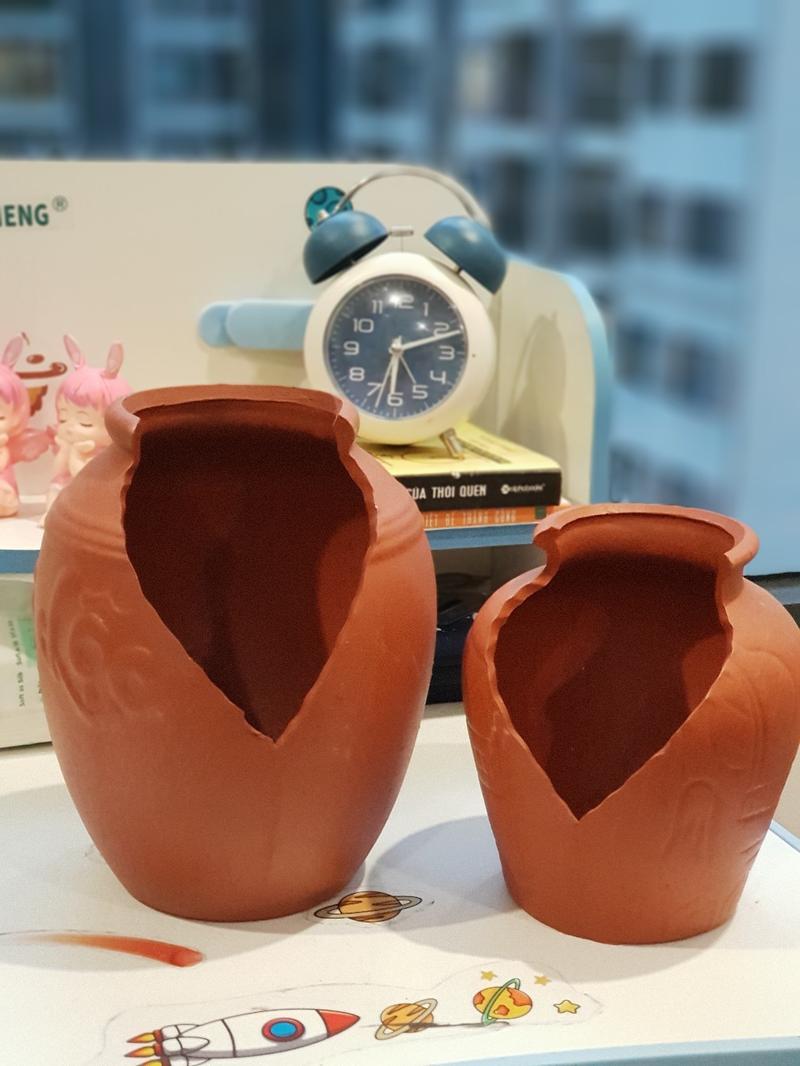 Product Introduction of chum sẻ trồng sen đá, trang trí tiểu cảnh, bonsai, chum đất nung 0