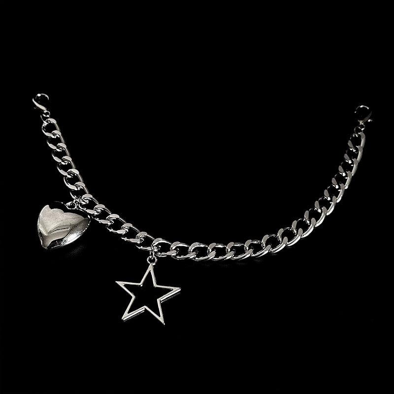 Dây Chuyền Giày Charm Ngôi Sao Trái Tim Rỗng Phụ Kiện Giày Y2k, 1 Chiếc, Thích Hợp Cho Bốt, Giày Vải, Đồ Trang Trí Khóa, Thời Trang 5