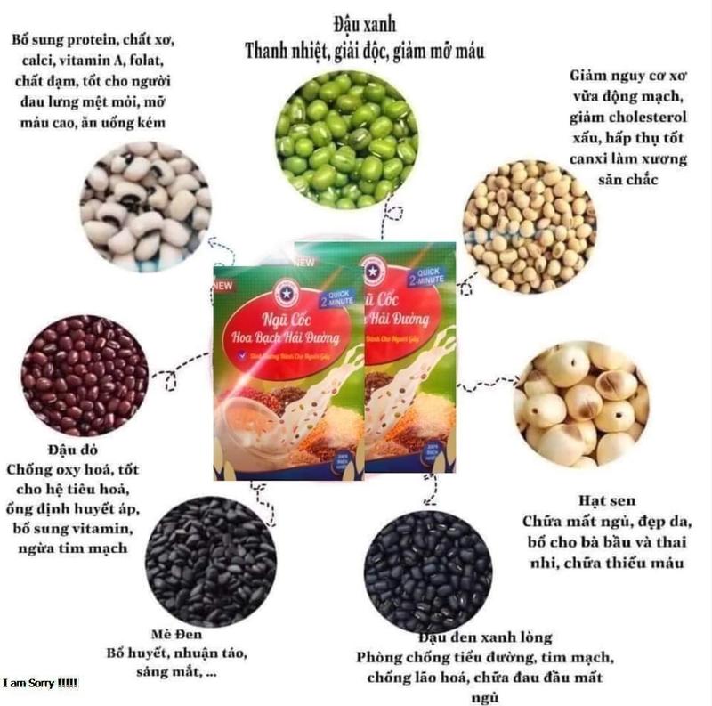BỘT NGŨ CỐC HOA BẠCH HẢI ĐƯỜNG DATE MỚI 2