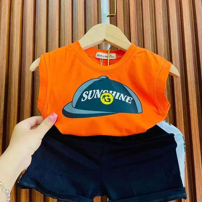 Em bé Trẻ sơ sinh Trẻ mới tập đi Thoải mái Thoáng khí Bé trai Bé gái Mềm CottonBa lỗ thun lạnh mềm mịn mát, co giãn cho bé phù hợp cho mọi loại da, thấm hút mồ hôi Cao Su 1
