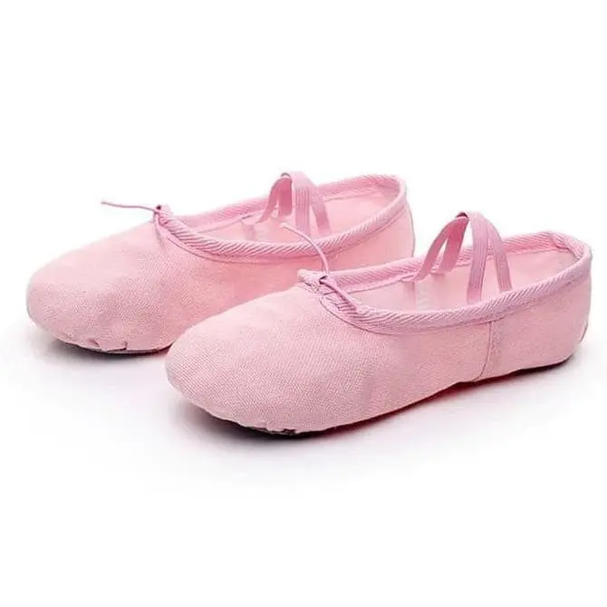 Sepatu balet anak warna PINK polos / ballerina shoes / sepatu menari cewek Fashion