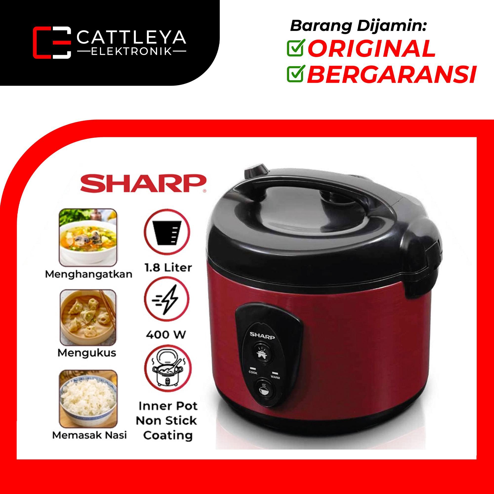 [EKSKLUSIF NUNA] [COD] RICE COOKER SHARP / MAGIC COM KS-N18MG-RD MERAH ...