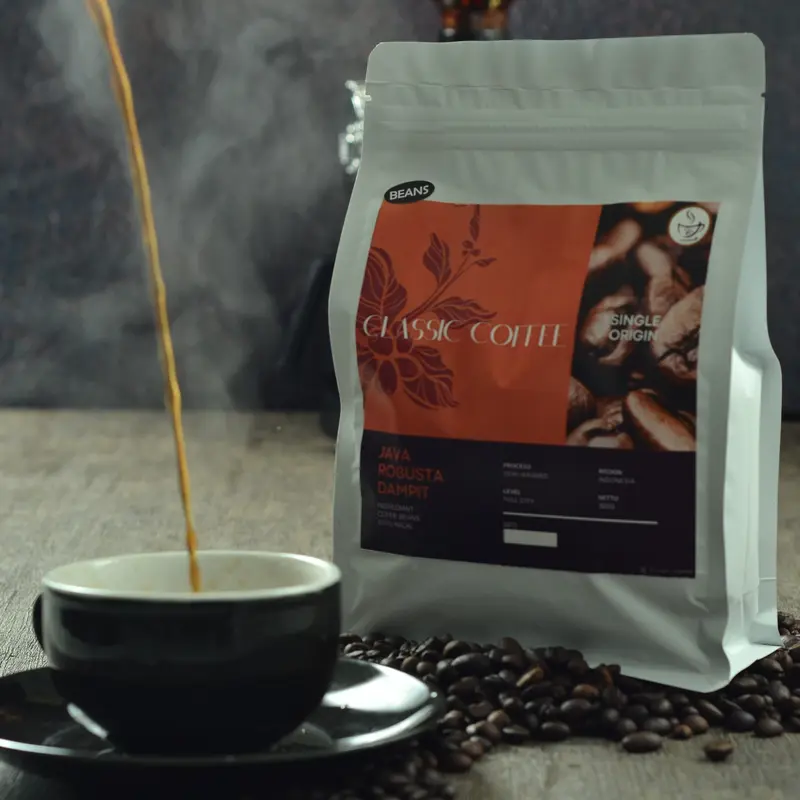 *CLASSIC COFFEE* Robusta Java Dampit Kopi Giling/ Beans Organic Kafein Espresso 3