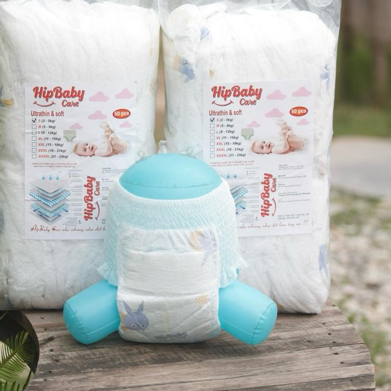 100 Tã Dán - Bỉm Quần HipBaby Đủ Size S M L XL XXL XXXL Cho Bé