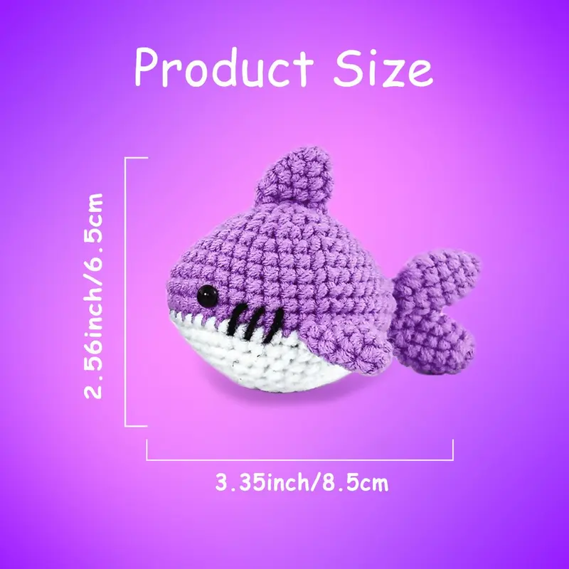 Crochet Kit for Beginners, 1 Set Crochet Animal Kit with Step-by-step Video Tutorials, DIY Crochet Kits for Adults & Teens 1