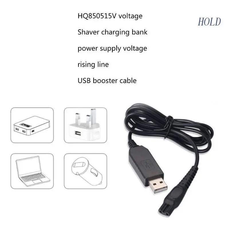 HQ8505 USB 15V/8V ปลั๊กชาร์จสายไฟเครื่องโกนหนวด Adapter สำหรับ Philips HQ7120 HQ7140 HQ7160 7240 HQ7868 HQ7310 HQ7320 HQ7340