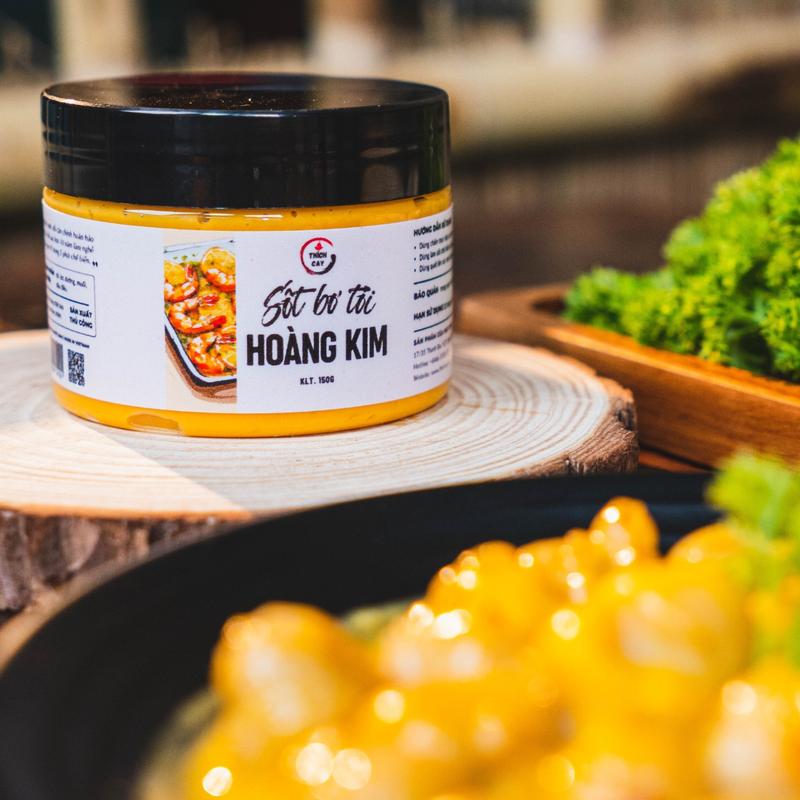 Sốt bơ tỏi hoàng kim 150g Thích Cay, sốt trứng muối chuẩn vị nhà hàng cho các món ốc, hải sản 2
