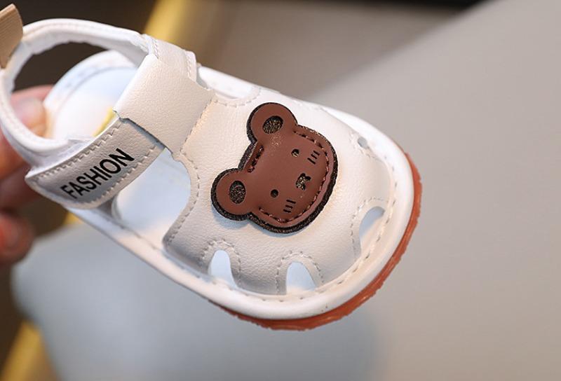 Product Introduction of Call shoelace ring soft soled baby toddler shoes Boys baby shoes girls baotou baby sandals 1