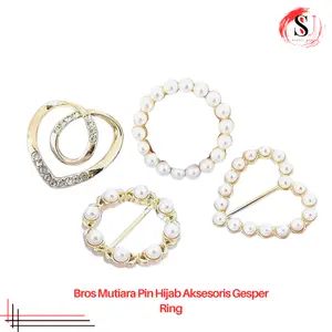 Bros Mutiara Pin Hijab Gesper Rok Lilit Multifungsi Aksesoris Fashion Kebaya Modern Simpel