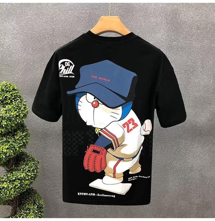 Product Introduction of Áo Thun Cotton, ngắn Tay, In Hình Hoạt Hình, Dành Cho Nam Giới, Hàng Mới Về Mùa Hè, Thiết Kế Thanh Niên, Cổ Tròn, Áo Tay Lửng 16