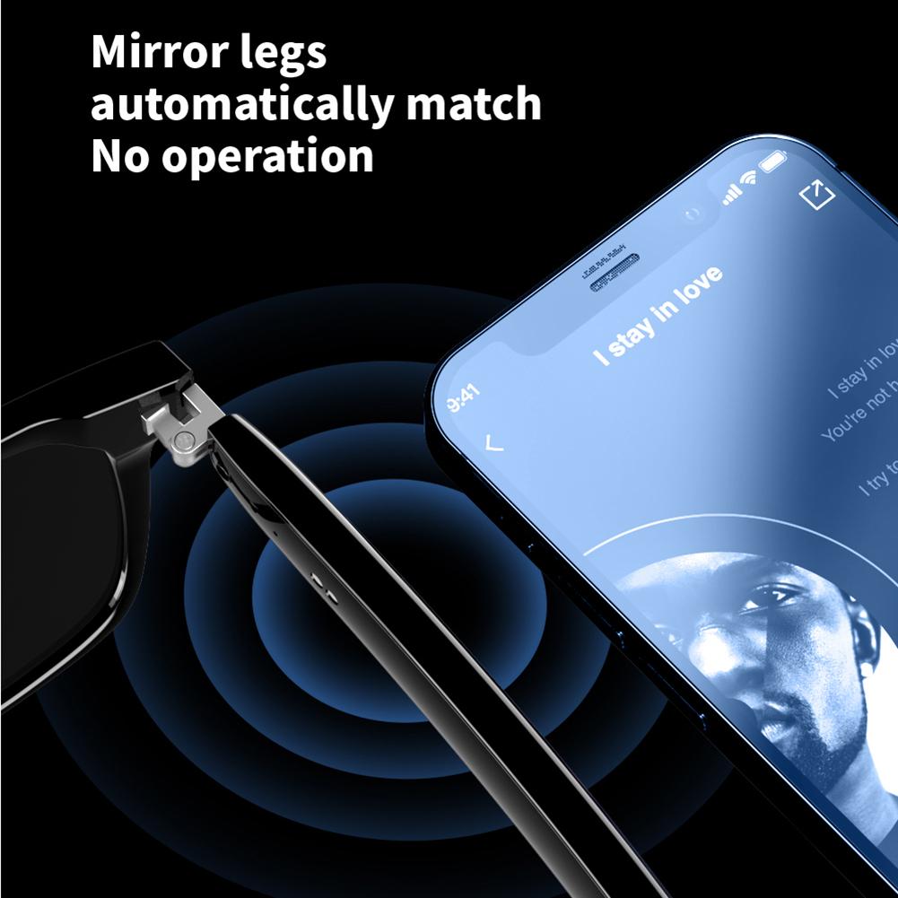 Camera Glasses Remote Shooting Outdoor Sport Glasses with Camera Open Ear Sound Mic & Speakers Wearable Eyeglass for Men & Woman - Image 5