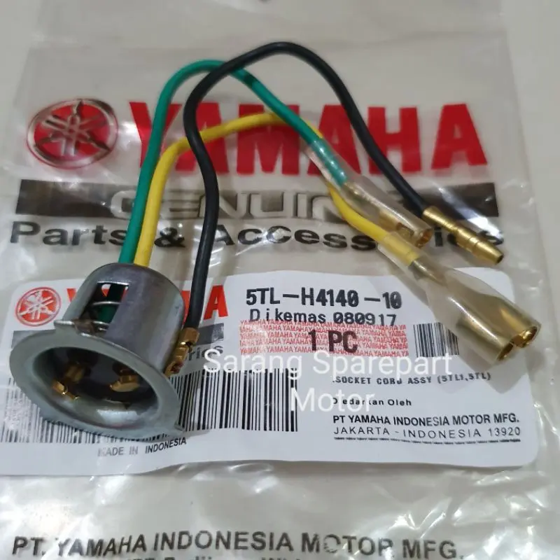 fiting soket lampu depan yamaha Mio fino soul gt mio m3 mio j jupiter z vega r new vega zr / kop lampu depan/Soket lampu depan 5ER 5TL