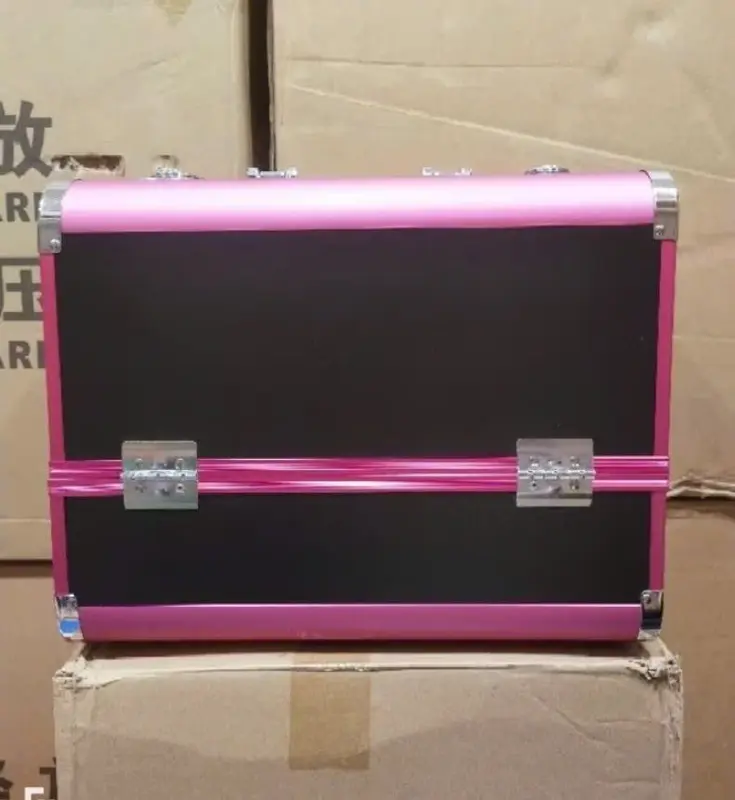 [FREESHIP] Cốp Nhôm 3 Tầng Size To (37x23x28 ) Đựng Đồ Nail Mi Phun xăm Trang điểm Cốp To Đựng Vừa Máy hơ T2,T8 7