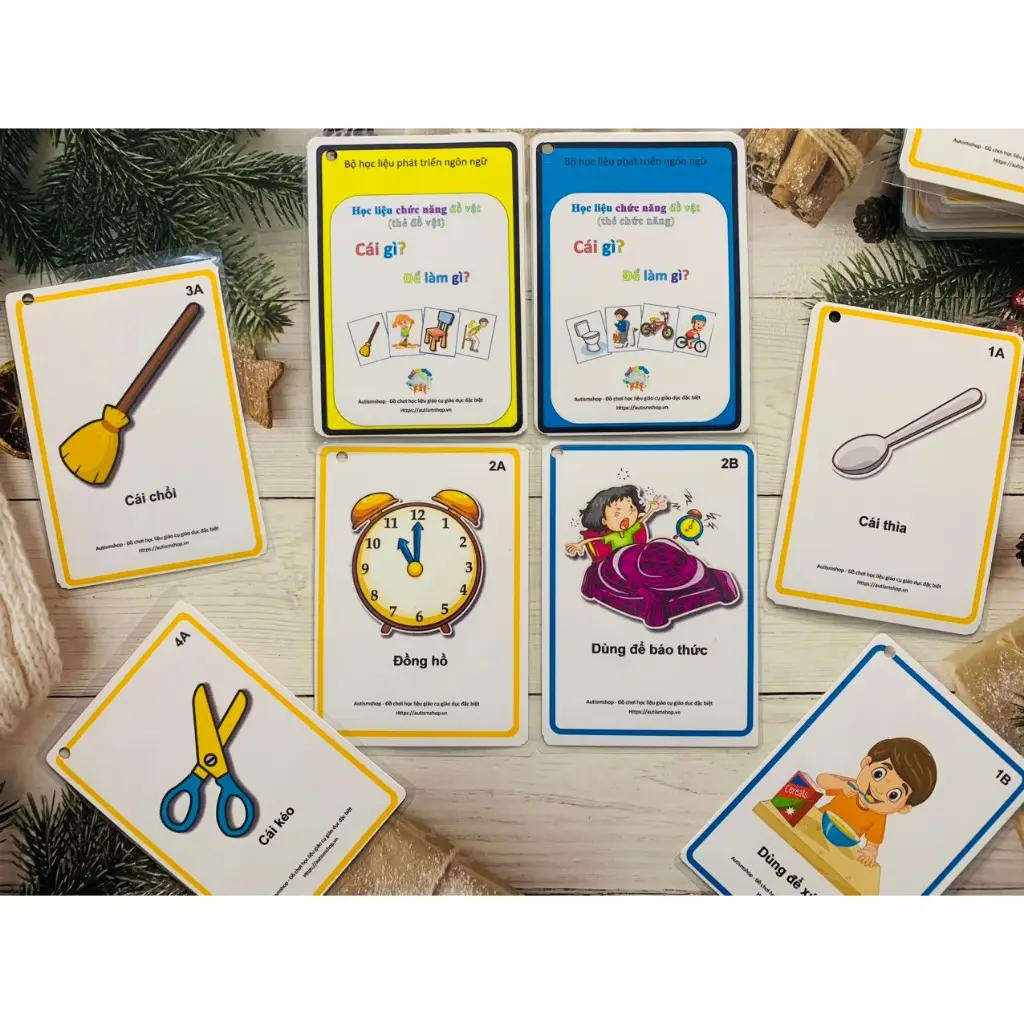 Autismshop Học liệu chức năng đồ vật cái gì để làm gì.
