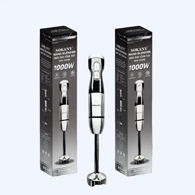 Máy xay cầm tay Sokany (4 lưỡi dao) công suất 1000W đa năng dễ sử dụng, xay cháo ăn dặm cho bé