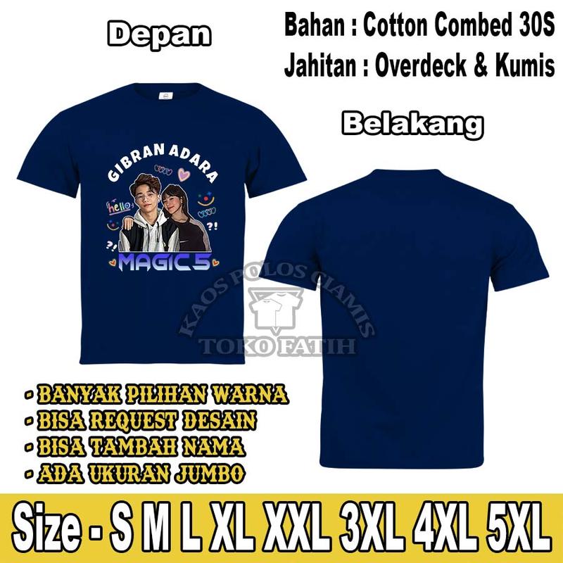 Kaos Dewasa magic 5 Gibran Adara Lengan Pendek Combed 30S 4