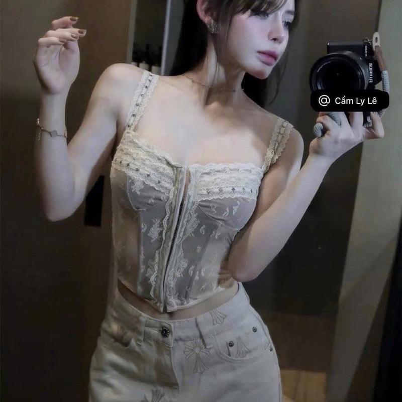 Áo ren đinh về duy nhất 1 mầu  S m hàng qcccl1 e có cả quần nhé 3