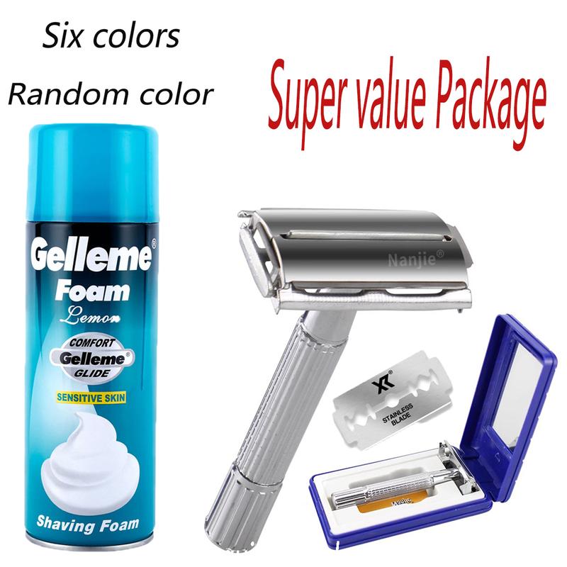 Safety Double-sided Razor Men's fully enclosed blade Old fashioned ...