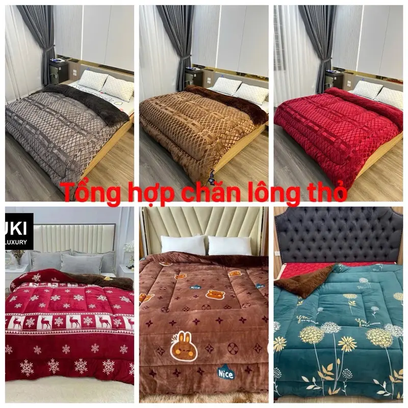[ TỔNG HỢP ] Chăn mùa đông lông thỏ COCO , YUKI , nhập khẩu kích thước 2mx2m3 , rữ ấm , rữ nhiệt tốt 0