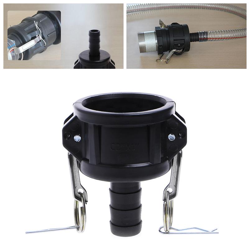 275-330 Gallon IBC Tote for Tank Drain Adapter 2" Cam Lock To 1" Garden Hose 2