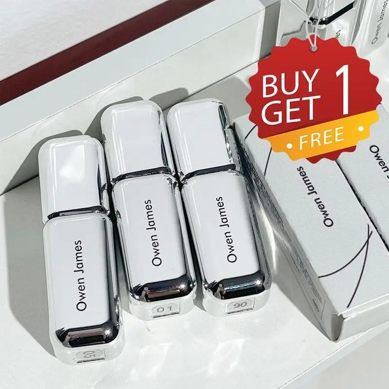 Buy 1 get 1]Owen James Lip Gloss Velvet Matte Long-Lasting Lipstick Makeup Lipgloss charged Glossy Cosmetic LD9O