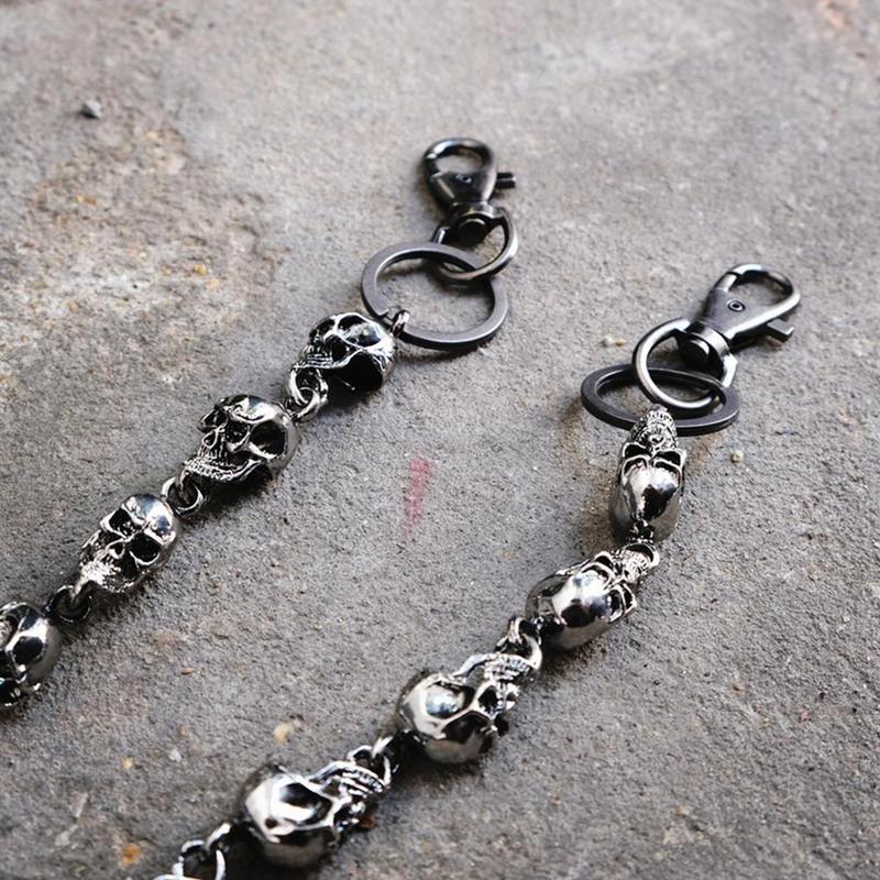 Product Introduction of 59cm Metal Pants Chain Big Ghost Head Dark Hip-hop Personality Trend Waist Chain Versatile For Men And Women 26