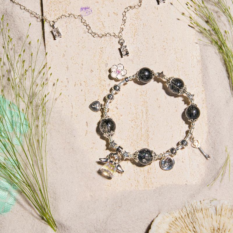 Vòng Đeo Tay Thiên Thần Thạch Anh Tóc Đen SP007346 Gypsy.lala