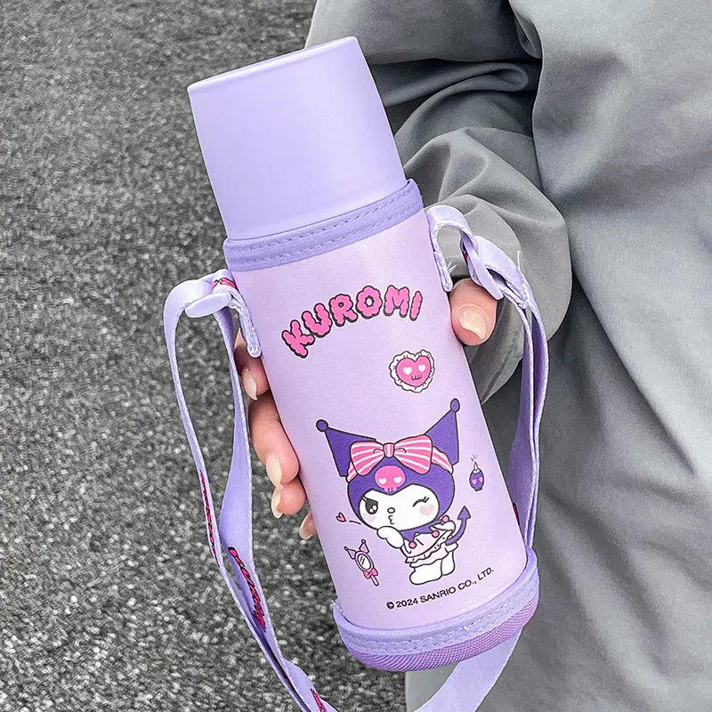 Clow M Children's Thermos Mug Girls School Dedicated Sanrio Water Cup Straw Cute Water Bottle Student Portable