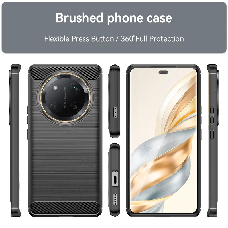 HONOR X9c 5G Carbon fiber pattern Casing For Honor X9c X9c X9b X9a X7C X7c X9 C X 7c HonorX7c HonorX9c 4G 5G 2024 Camera Protect PC Hard Case Business Shockproof Phone Case Back Cover