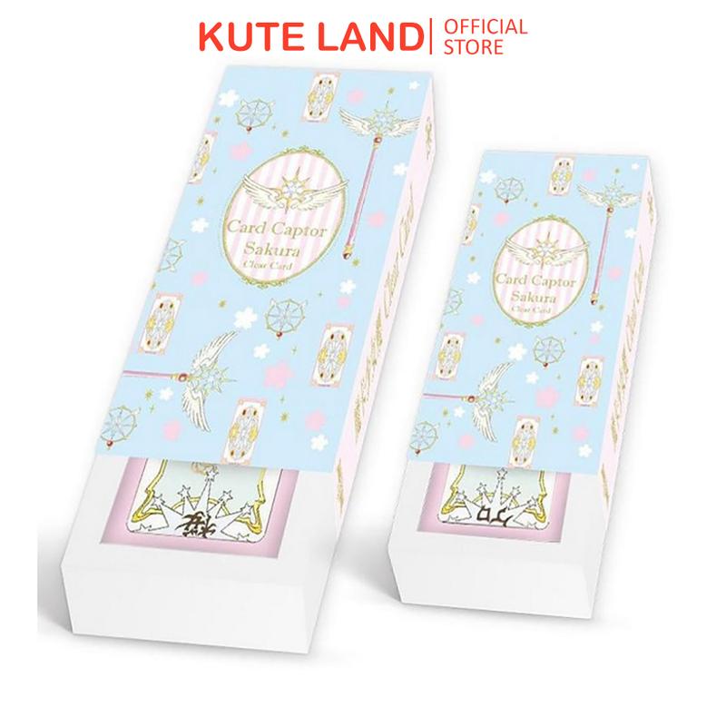 [Size Gốc] Bài Tarot Clow Sakura Phiên Bản Màu Xanh Trong Suốt Đặc Biệt Tặng Đá Thanh Tẩy