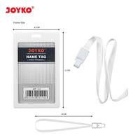 Gambar Joyko Name Tag Gantungan Tanda Pengenal Kartu Nama ID Card Holder - Putih dari CENTRO TRADING Kota Bandung 3 Tokopedia