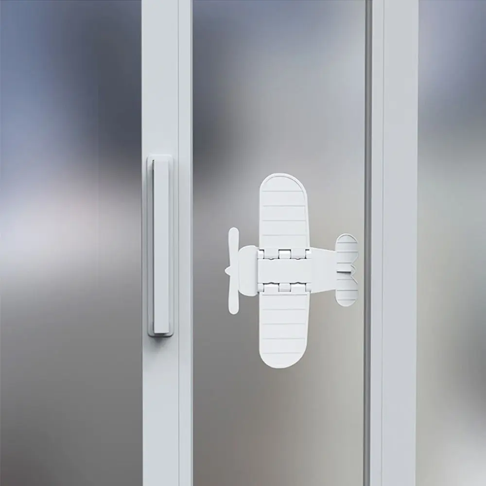 Practical Universal Anti-opening Multi-function Kids  Protection Plastic Baby Safety Lock Window Limit Lock Cabinet Door Lock Sliding Door Stopper