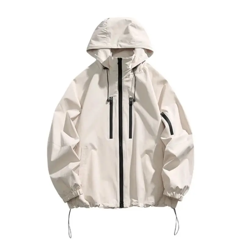 JACKET WINBREAKER HOODIE/ JACKET HIP HOP MANTEL PRIA / JACKET PRIA DISTRO / JACKET PARASUT SHOFT Waterproof Korean S Jackets & Coats