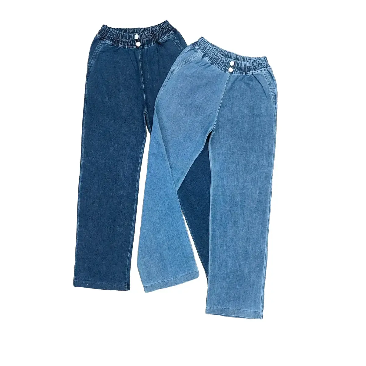 quân jean nữ ,dài  ống suông, lưng cao 2 nút co  giản mạnh  ống 22cm , dài 95 cm ..M 052 Women